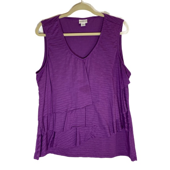 Jaclyn Smith Tops - Jaclyn Smith Purple Sleeveless Blouse